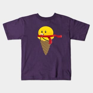 the little ice cream with the red scarf Kids T-Shirt